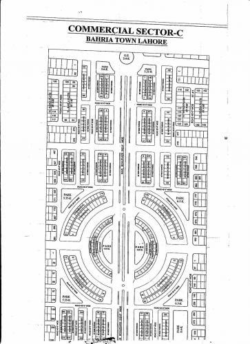 Bahria Town Sector C Commercial New Map