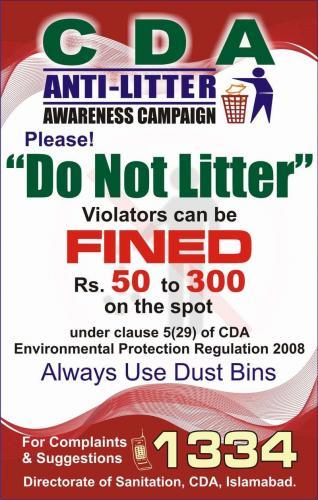 CDA Anti-Litter Awareness Campaign
