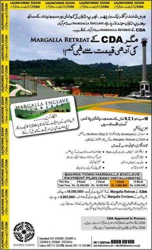 Bahria Town Islamabad Margalla Enclave