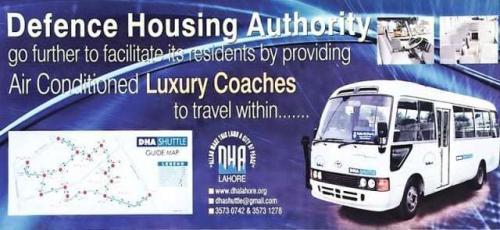 DHA Lahore Shuttle Service Route Map