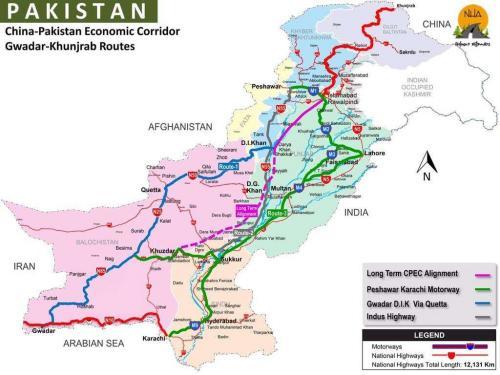 China Pakistan Economic Corridor Gwadar to Khunjerab Routes