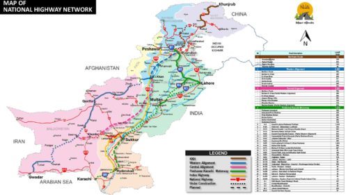 Pakistan National Highway Network