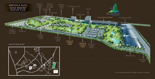 Defence Raya Fairways Commercial Center Location Map