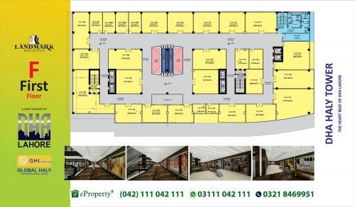 DHA Haly Tower 1st Floor Layout Plan