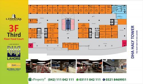 DHA Haly Tower 3rd Floor Layout Plan
