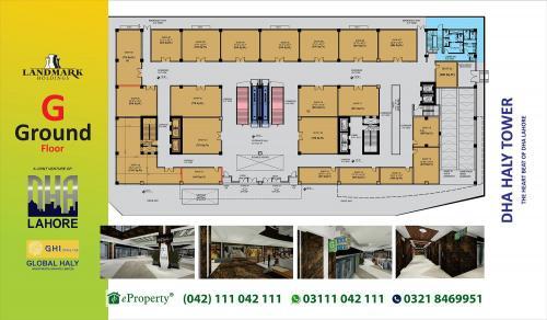 DHA Haly Tower Ground Floor Layout Plan