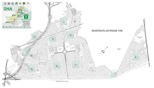DHA Lahore Phase 8 Map
