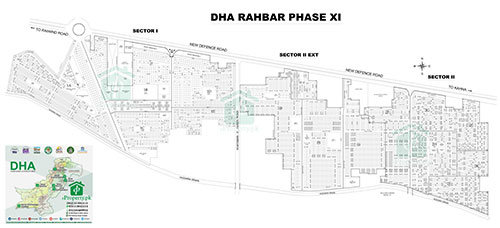 DHA Lahore Phase 11 Map