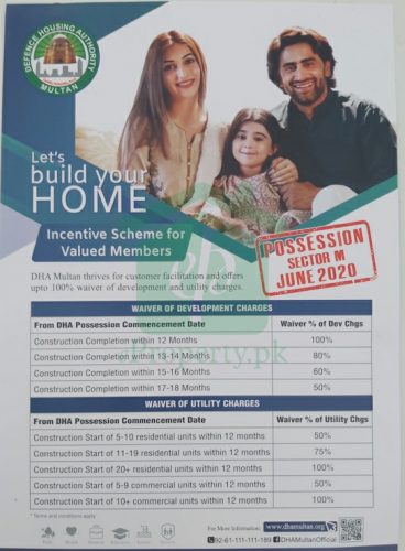 DHA Multan Incentive Scheme for Valued Members