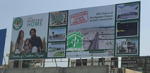 DHA Multan Sector M Possession with 100% Waive off Development Charges