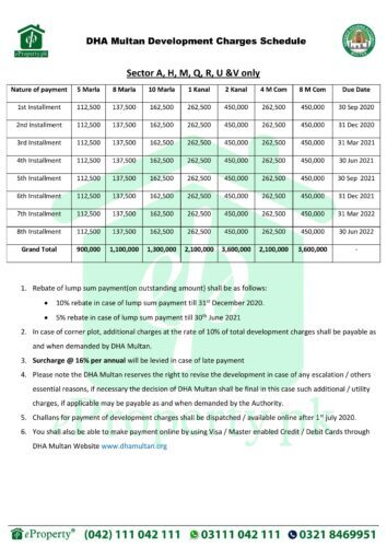 DHA Multan Development Schedule Civil Sep 2020