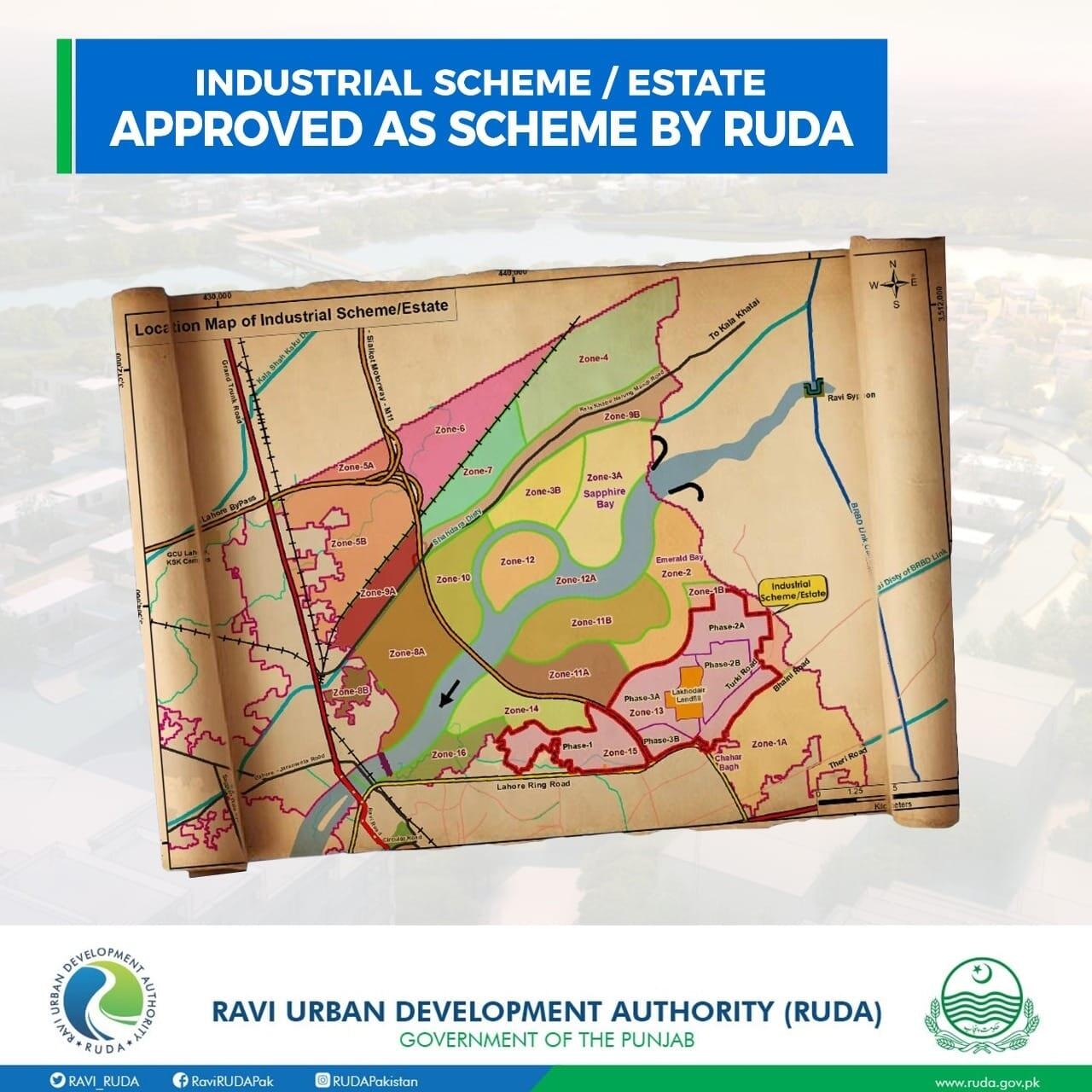 Ravi Industrial Estate RUDA Lahore Location