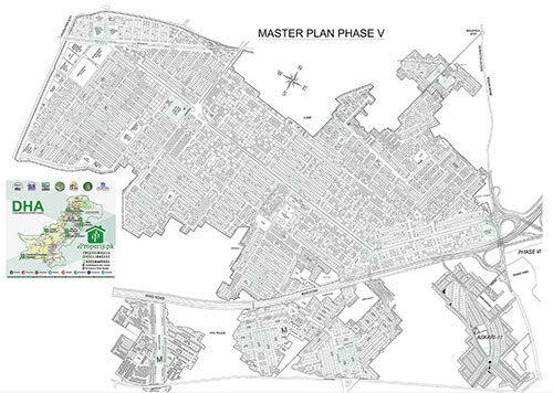 DHA Lahore Phase 5 Map