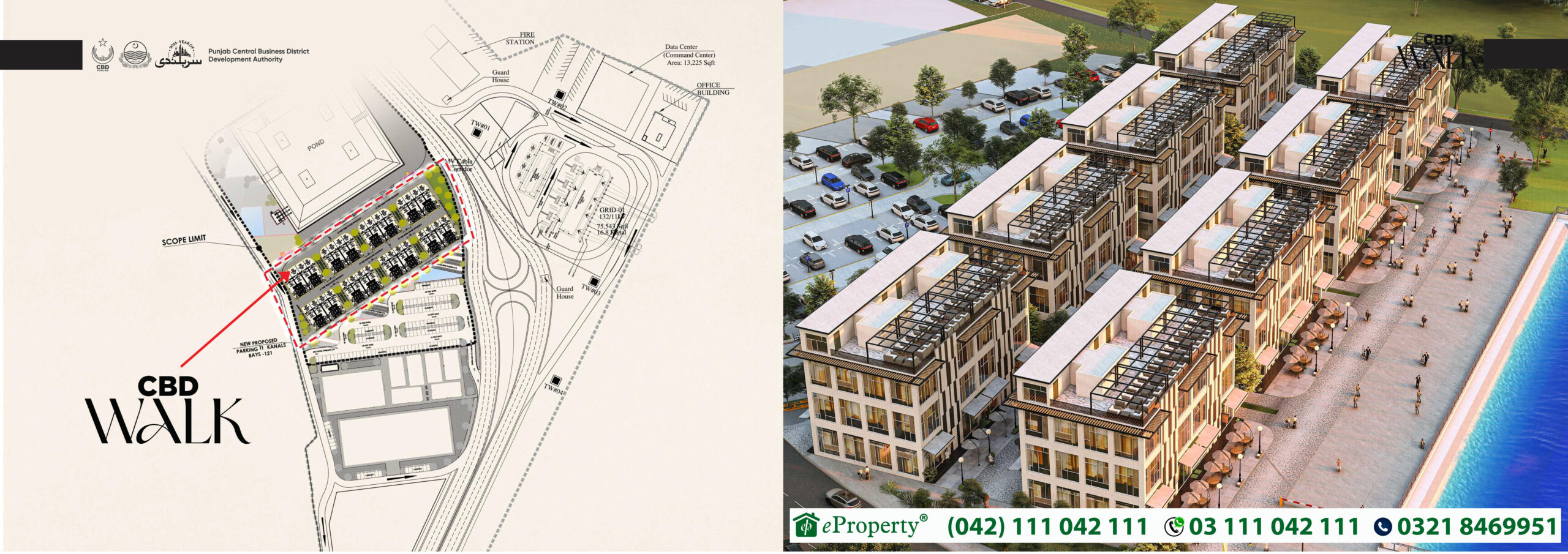 CBD Walk Lahore Location Map