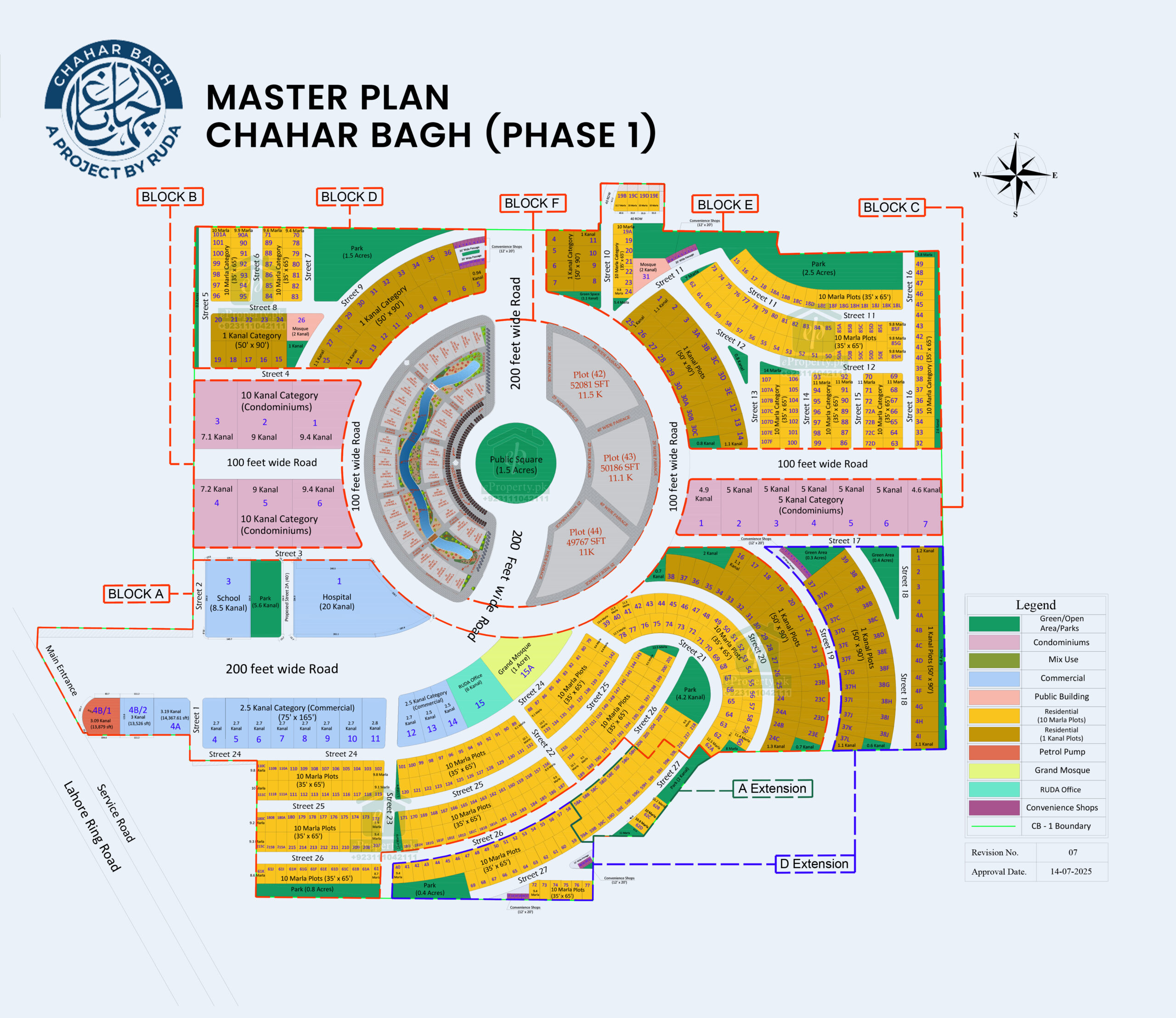 RUDA Chahar Bagh Signature Commercial Map